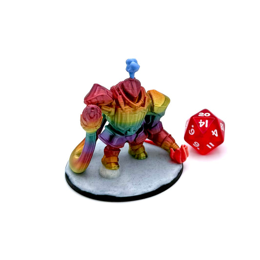Rainbow Furnace Golem Pre-painted