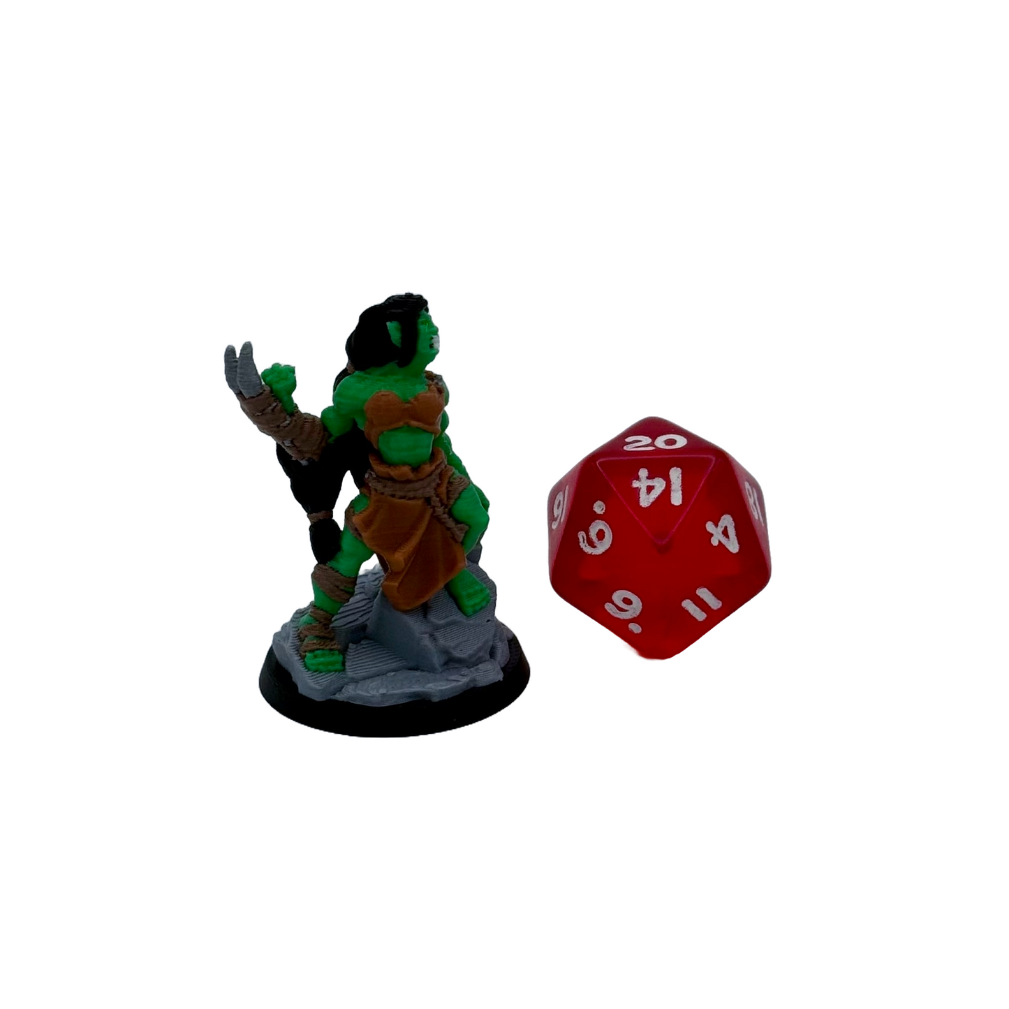 Orc Barbarian Female Pre-painted