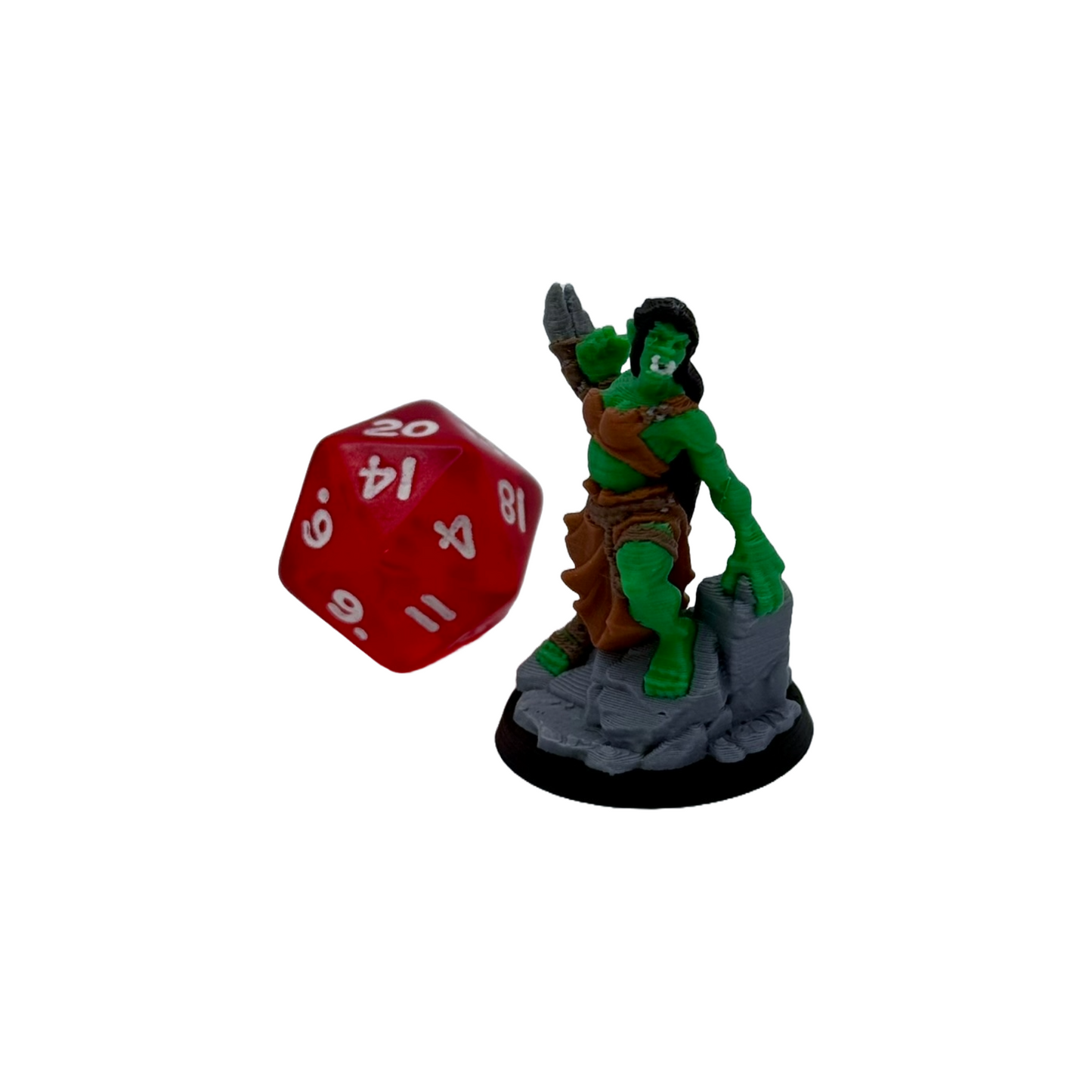 Orc Barbarian Female Pre-painted