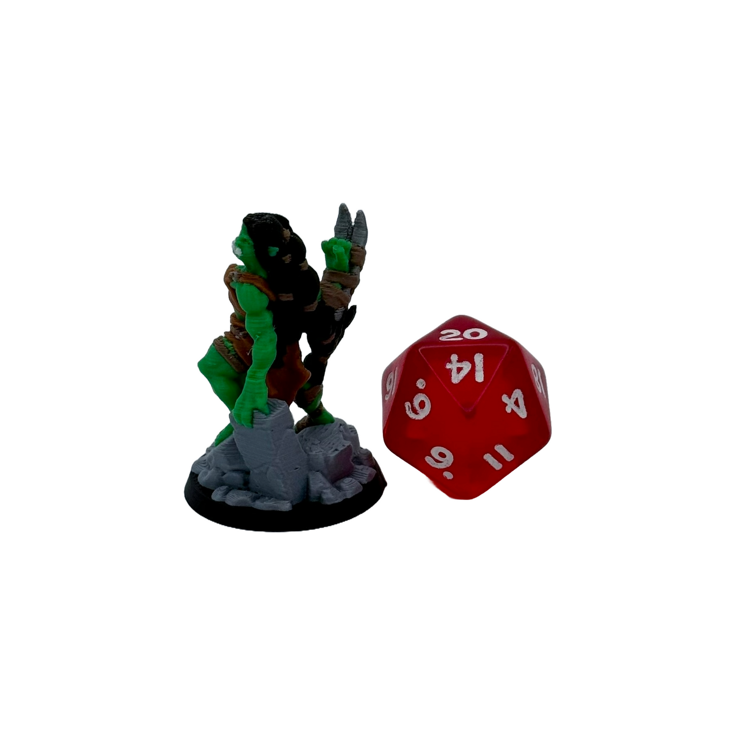Orc Barbarian Female Pre-painted
