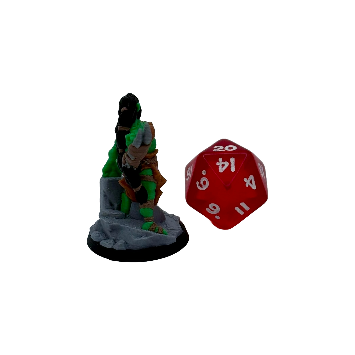 Orc Barbarian Female Pre-painted